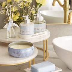 Pre de Provence bar on draining dish showing how to preserve soap between uses