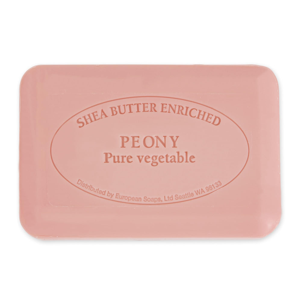 Pre de Provence soap texture detail highlighting smooth quad-milled surface and durability
