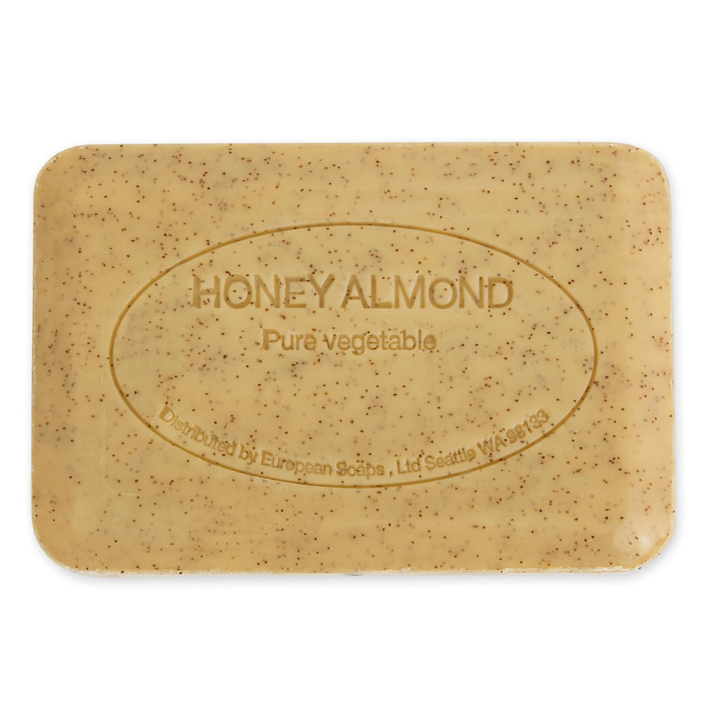 Pre de Provence rich creamy lather in hands demonstrating gentle cleansing