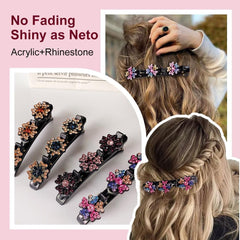 PreciRise clip securing half-up hairstyle, offers comfortable firm hold