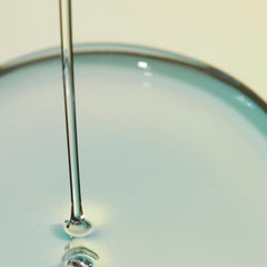 Prequel after-rinse skin close-up showing softened, balanced face appearance