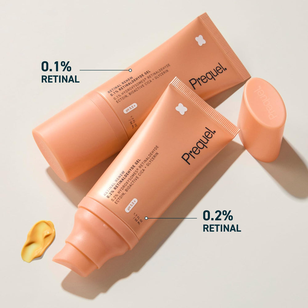 Prequel in a nighttime bathroom scene showing integration into evening skincare routine benefit