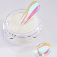 Pretty Diva jar front view showing aurora chrome powder and neat packaging benefit professional finish