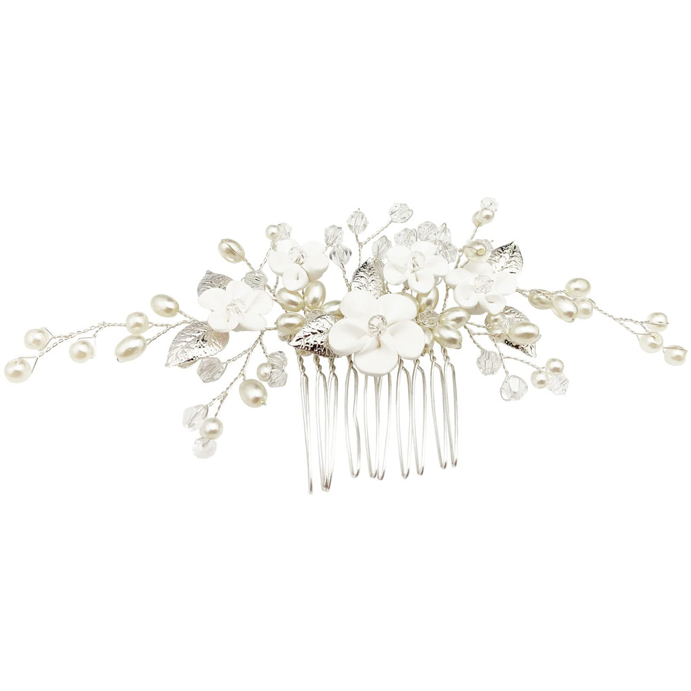 PrettyLife comb and alloy wire back detail shows secure grip and flexible shaping