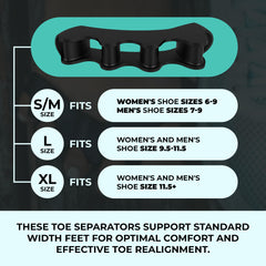 PRIMALSTEP toe spreaders inside a shoe offering discreet daily use
