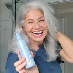 PRIME PROMETICS displayed on bathroom shelf in a tidy routine setup