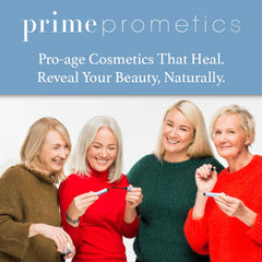 PRIME PROMETICS PrimeLash on bathroom shelf as part of a simple nighttime routine