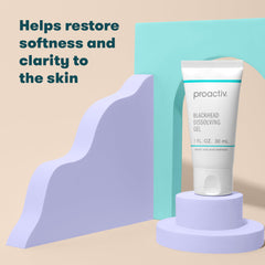 Proactiv gel being applied to nose area demonstrating targeted blackhead and pore treatment