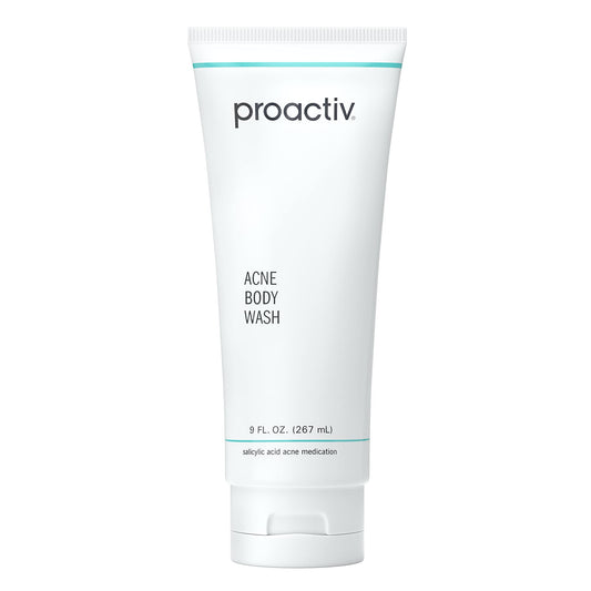 Proactiv bottle front view showing label and size, promotes clearer body skin