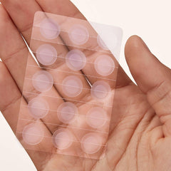 Proactiv close-up of clear hydrocolloid patch texture for absorption