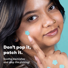 Proactiv patch close-up texture showing hydrocolloid surface that absorbs fluids effectively