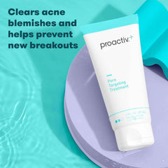 Proactiv+ size and scale with 3 oz tube demonstrating 90 day supply benefit
