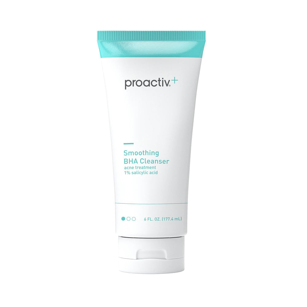 Proactiv plus front packaging showing unscented cleanser and acne control benefits