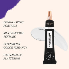Profusion Cosmetics in makeup workspace showing primer enhancing eyeshadow look