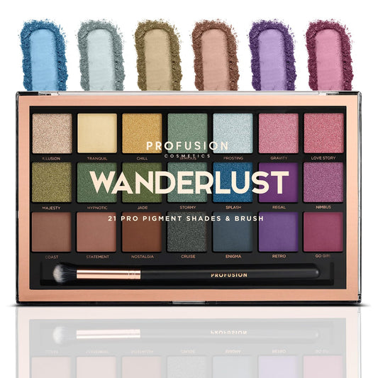 Profusion Cosmetics front packaging showing palette compact and logo