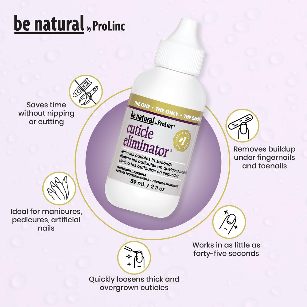 ProLinc label close-up highlighting professional nail care features