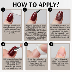 Pronto application in use with user peeling polish for time-saving benefit