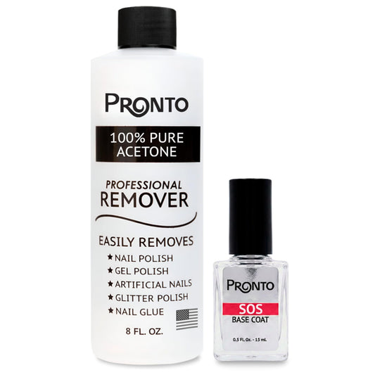 Pronto front packaging showing full SOS Nail Rehab Kit benefits