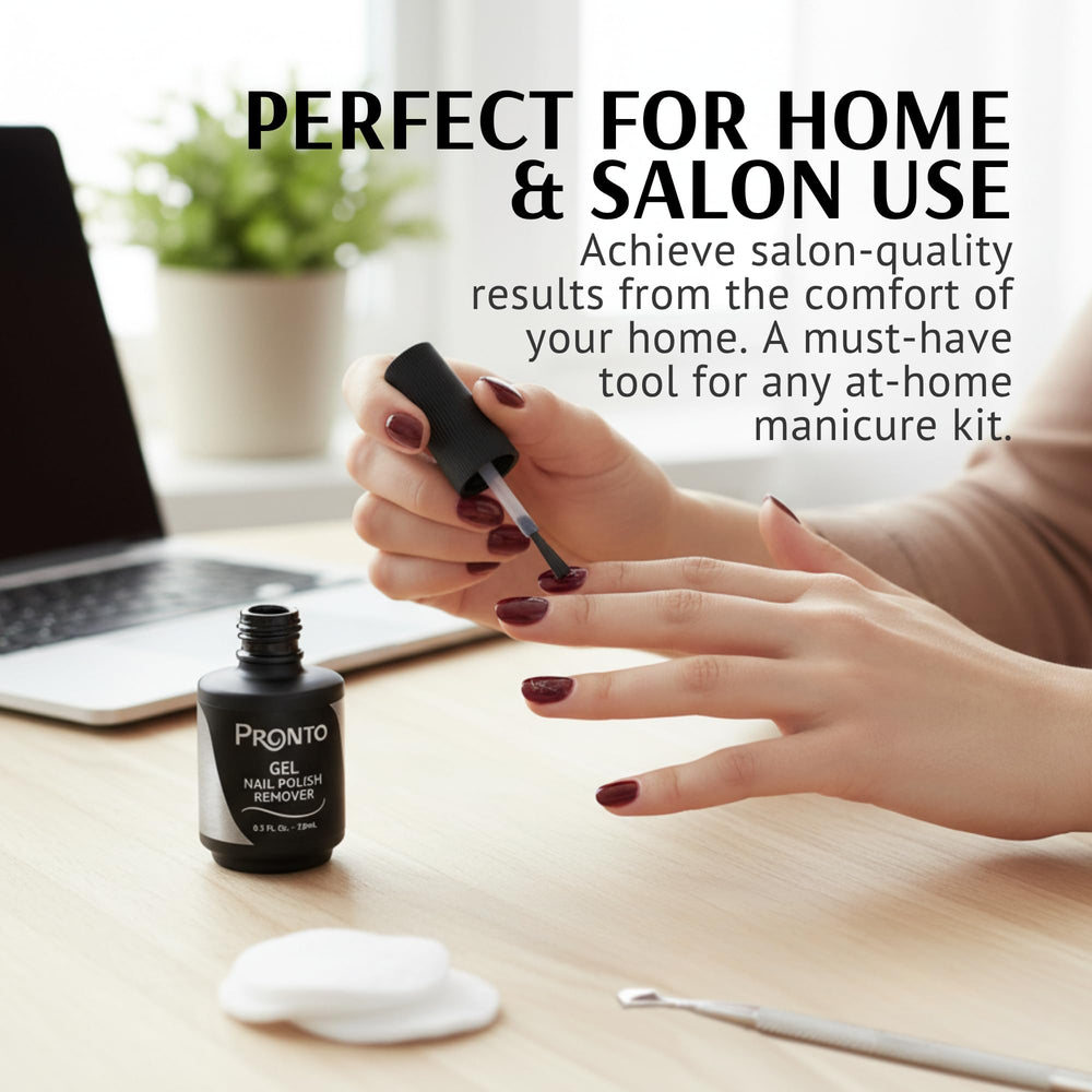 Pronto peeled polish detail revealing clean nail surface benefit