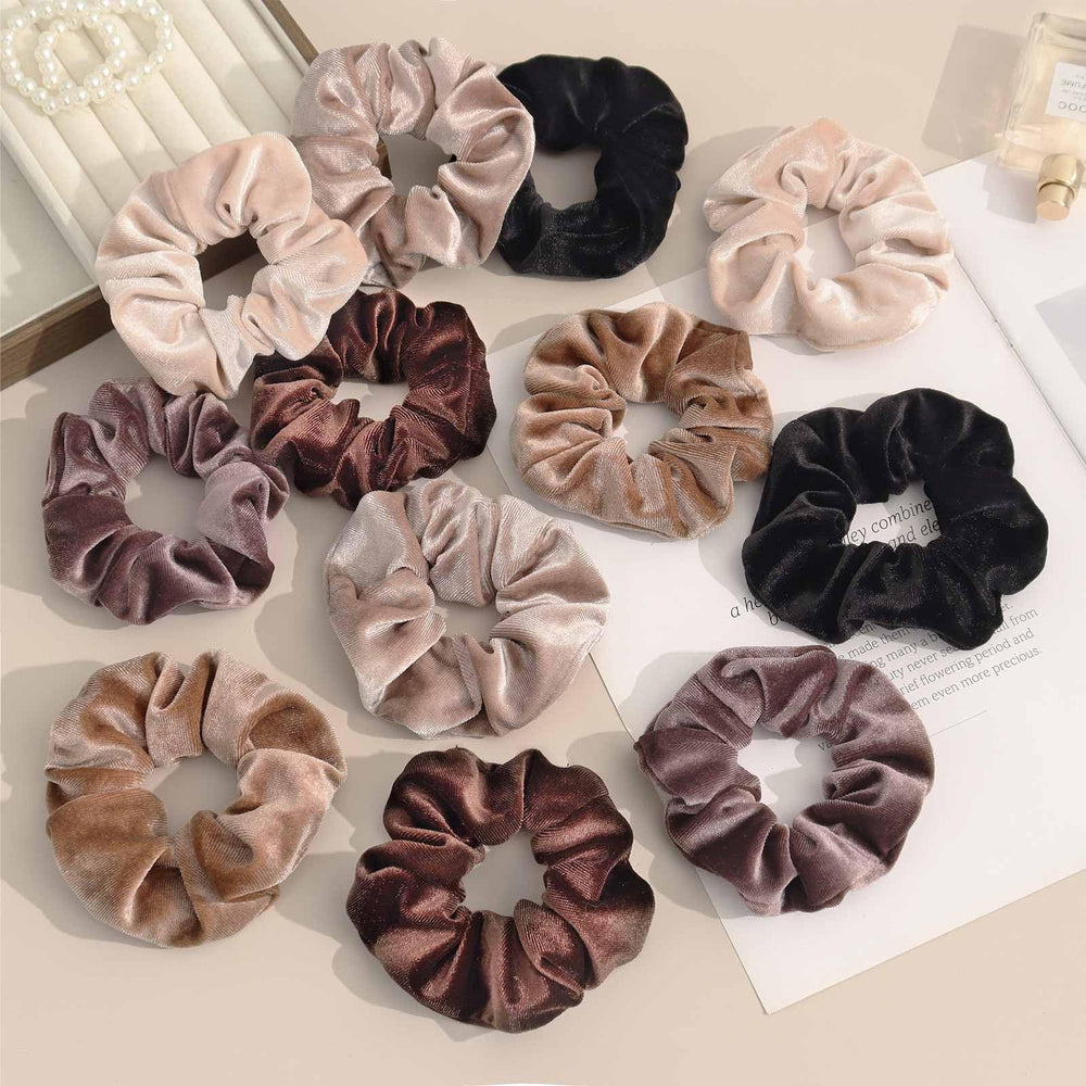 PROPOG scrunchie next to ruler showing 4.3-inch size and proper fit benefit