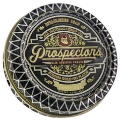 PROSPECTORS Iron Ore front tin showing label and compact travel size benefit