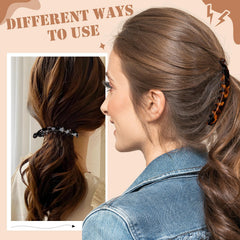 ProSuites clip worn in hair side profile providing secure hold