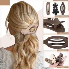 ProSuites clips worn in model hair showing secure hold benefit