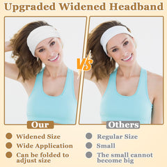 ProSuites headband stretched to show elasticity and secure-fit benefit