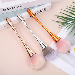 Psiriol set laid out with rose gold and silver brushes for organized workflow