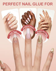 PSUVP nails in shower demonstrating water-resistant, long-lasting wear