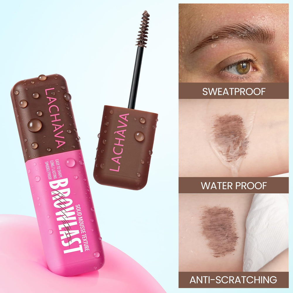 Pudaier before and after brows showing fuller, lifted natural-looking results