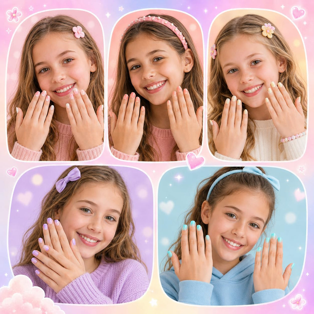 Pumkryth before and after manicure comparison showing instant polished look