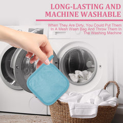 Puomue cloth on bathroom counter beside cleanser showing daily routine convenience benefit