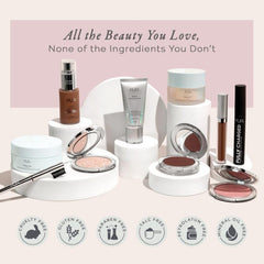 PÜR MINERALS cream on hand demonstrating blendability and priming benefit