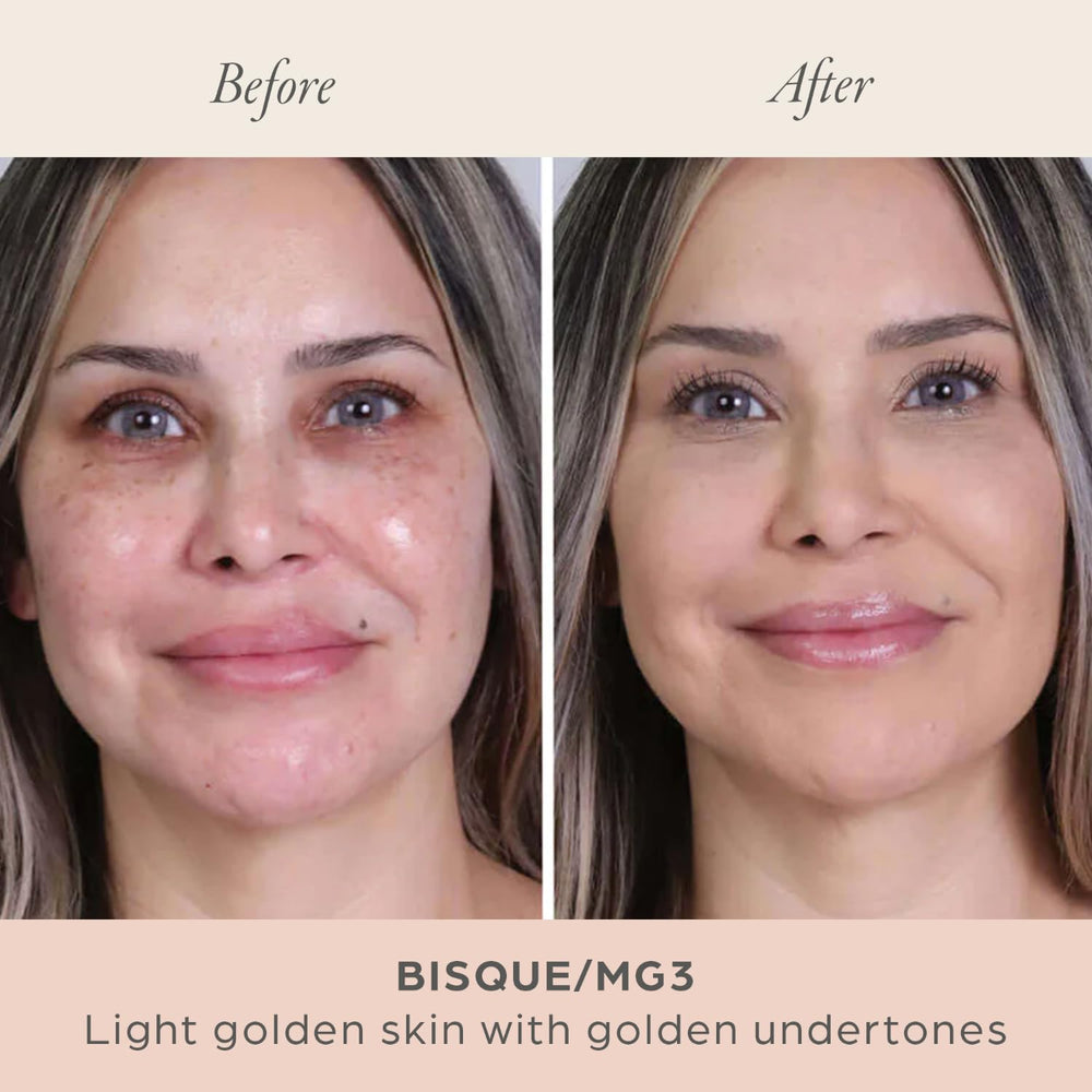 PÜR MINERALS powder texture close-up highlighting smooth blendability benefit