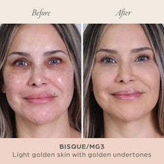 PÜR MINERALS powder texture close-up highlighting smooth blendability benefit