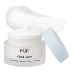 PÜR MINERALS front jar view showing packaging and easy scoop benefit