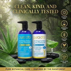 PURA D'OR duo on a bathroom shelf in lifestyle setting promoting daily routine