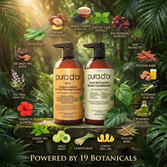 PURA D'OR shampoo lather detail illustrating gentle cleansing action