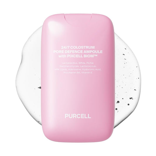 PURCELL front packaging ampoule mist showing sleek bottle and ease of use