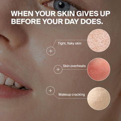PURCELL serum texture droplet highlighting lightweight hydration and plumping effect