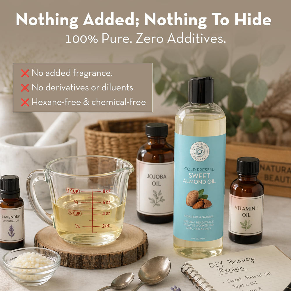 Pure Body Naturals bottle in bathroom setting, daily moisturizer in routine