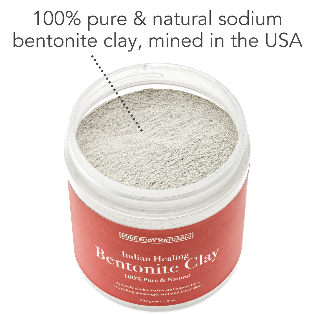 Pure Body Naturals open jar with powder visible for DIY convenience