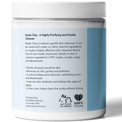 Pure Body Naturals label detail showing origin and lab-tested safety information