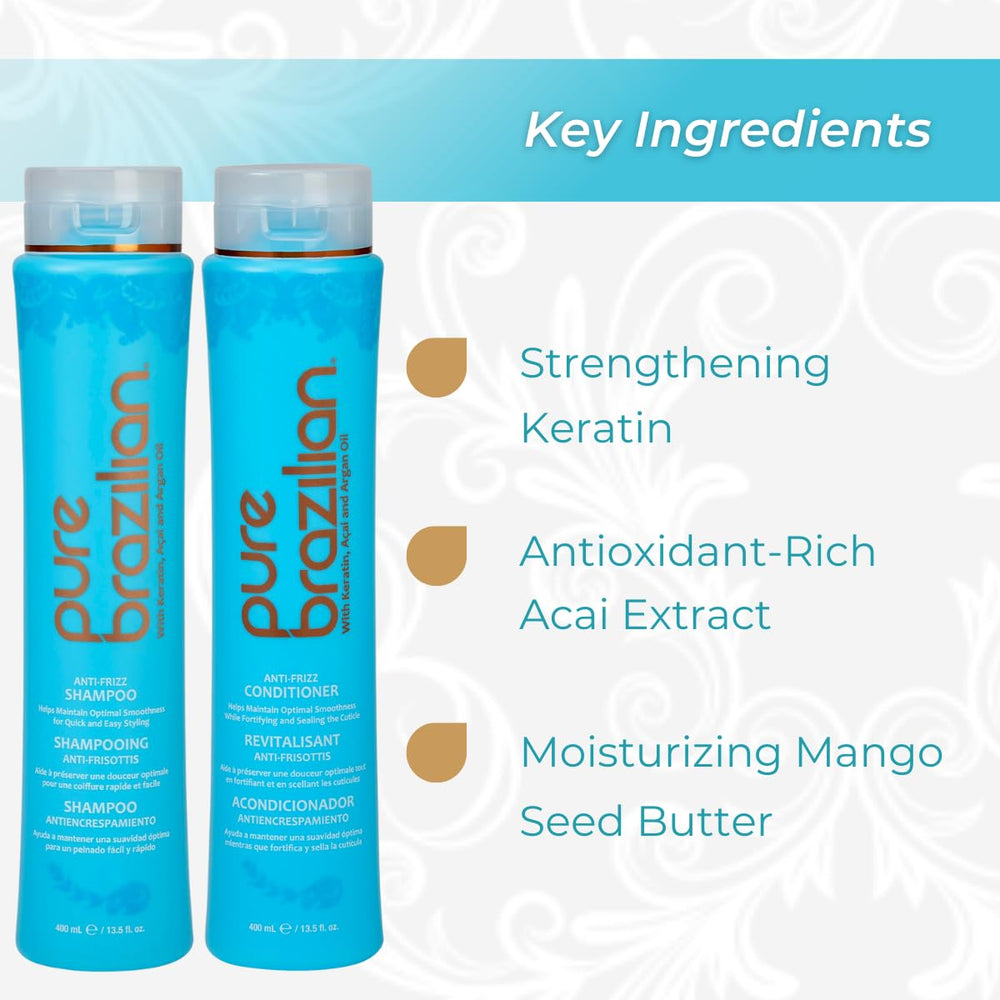 Pure Brazilian conditioner cream texture showing nourishing moisture