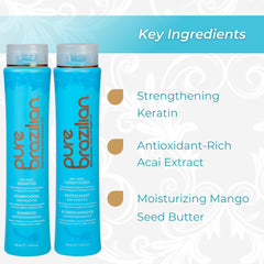 Pure Brazilian conditioner cream texture showing nourishing moisture