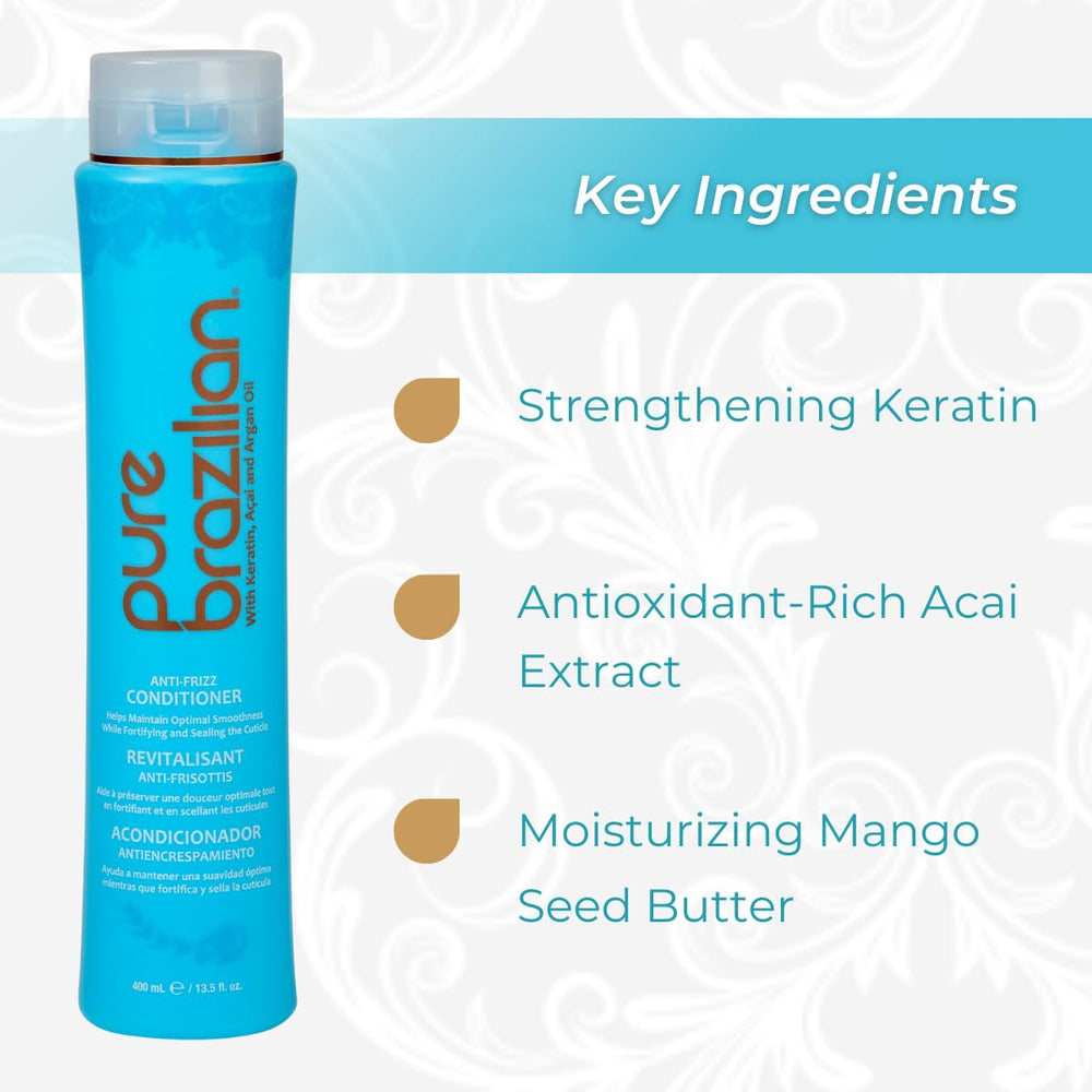 Pure Brazilian applied to wet hair in shower demonstrating smoother, detangled benefit