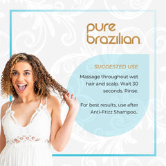 Pure Brazilian size comparison with hand showing 13.5 oz portability benefit