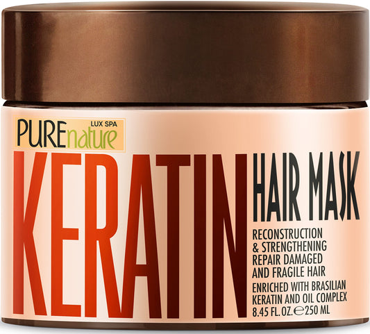 PURE NATURE LUX SPA jar front view showing premium packaging and product benefit