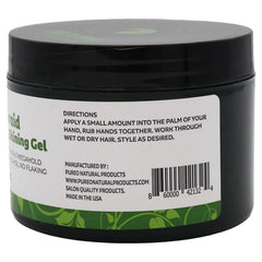 Pure O gel applied to braid in use for long-lasting neat hold